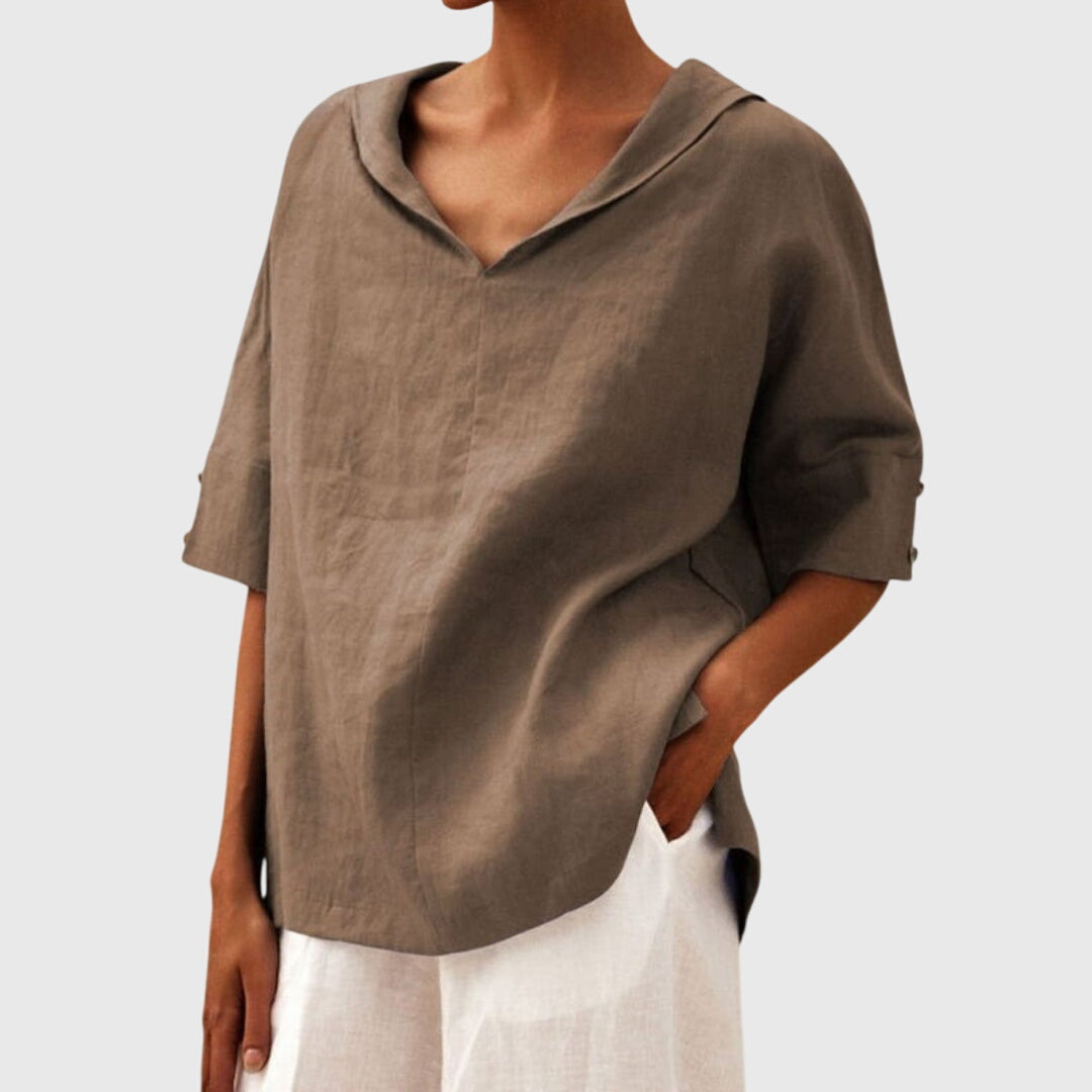 Joanna | Blusa casual de corte holgado