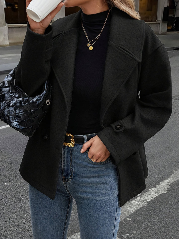Elise| Stylish Double-Breasted Jacket with Button Details