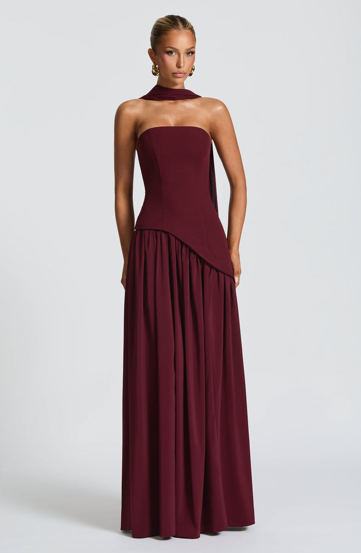 Vestido Maxi Chic de Lujo con Abertura