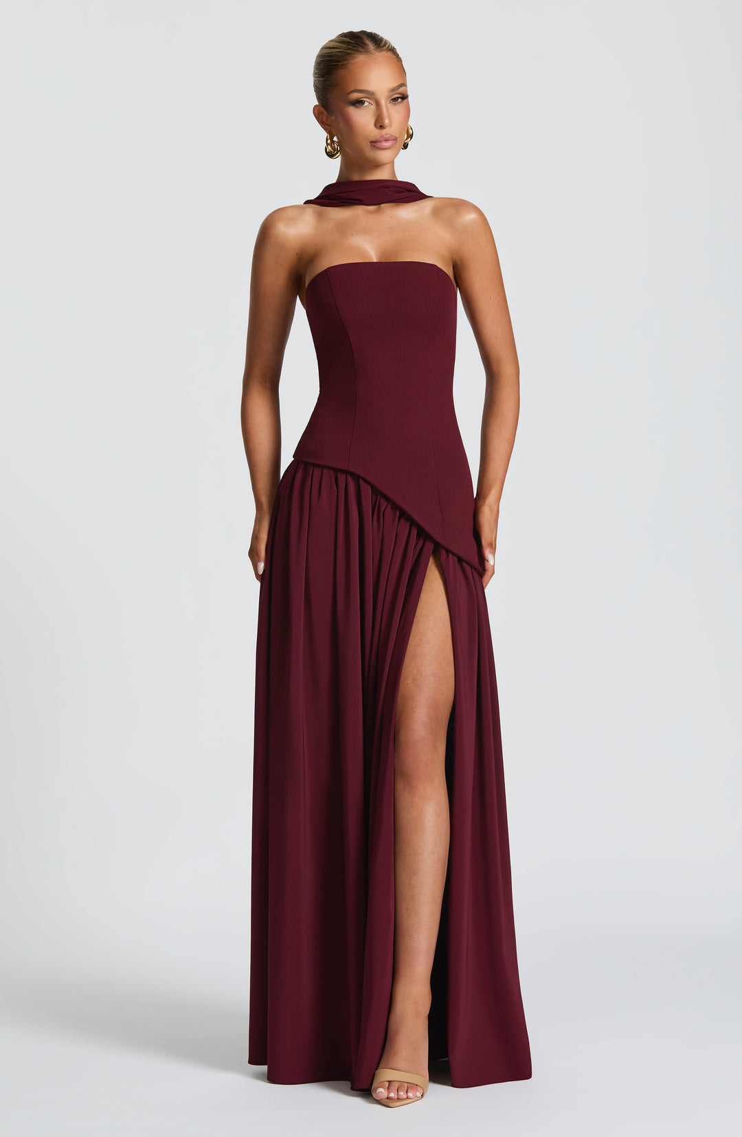 Vestido Maxi Chic de Lujo con Abertura