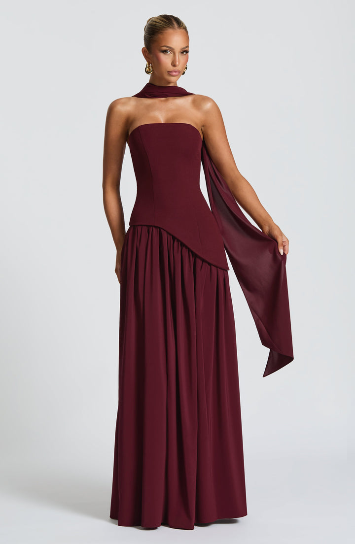 Vestido Maxi Chic de Lujo con Abertura