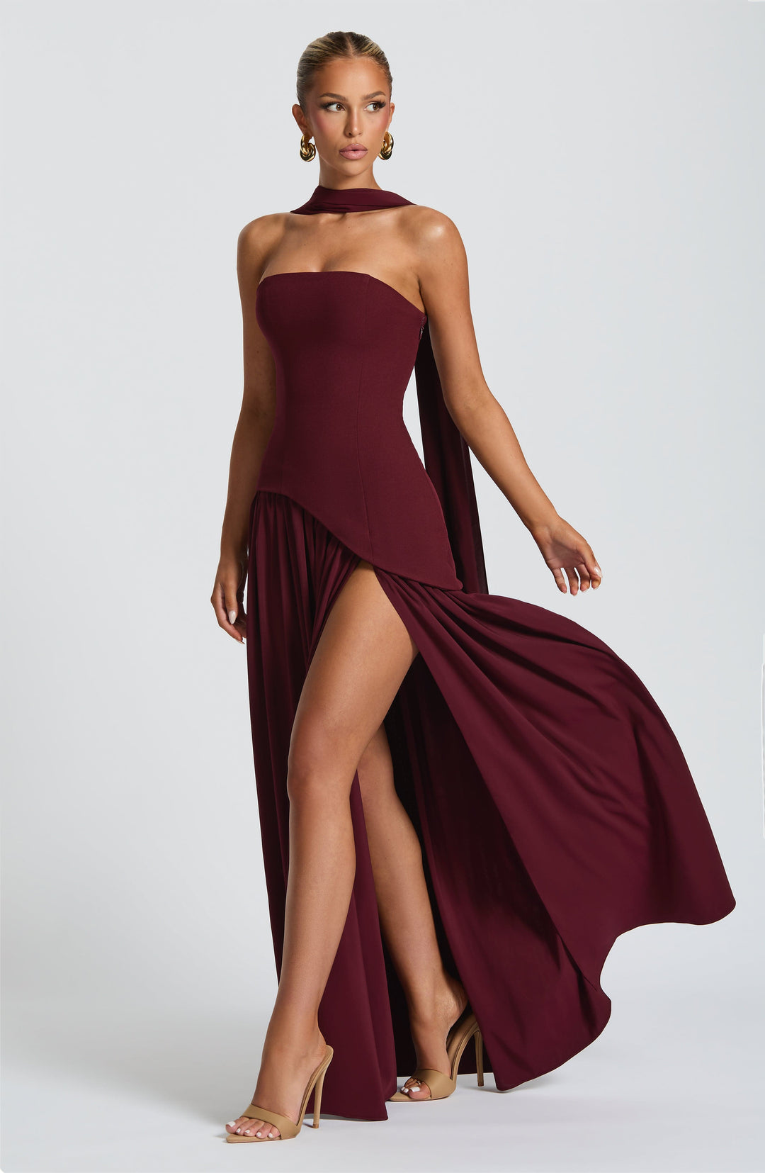 Vestido Maxi Chic de Lujo con Abertura