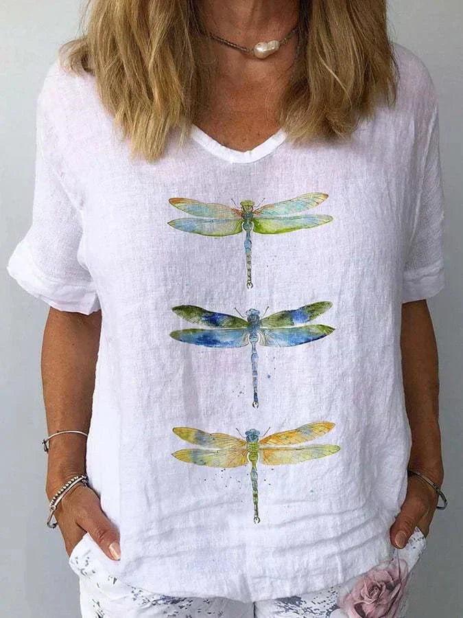 Stella | Top Retro con Cuello en V