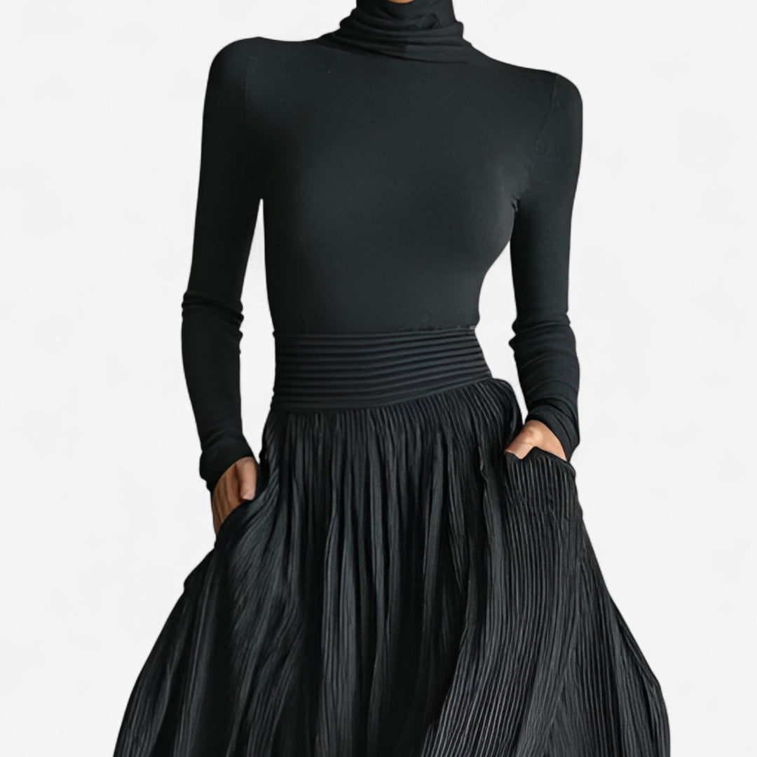 Cerynn | Falda Maxi de Cintura Alta Más Camisa