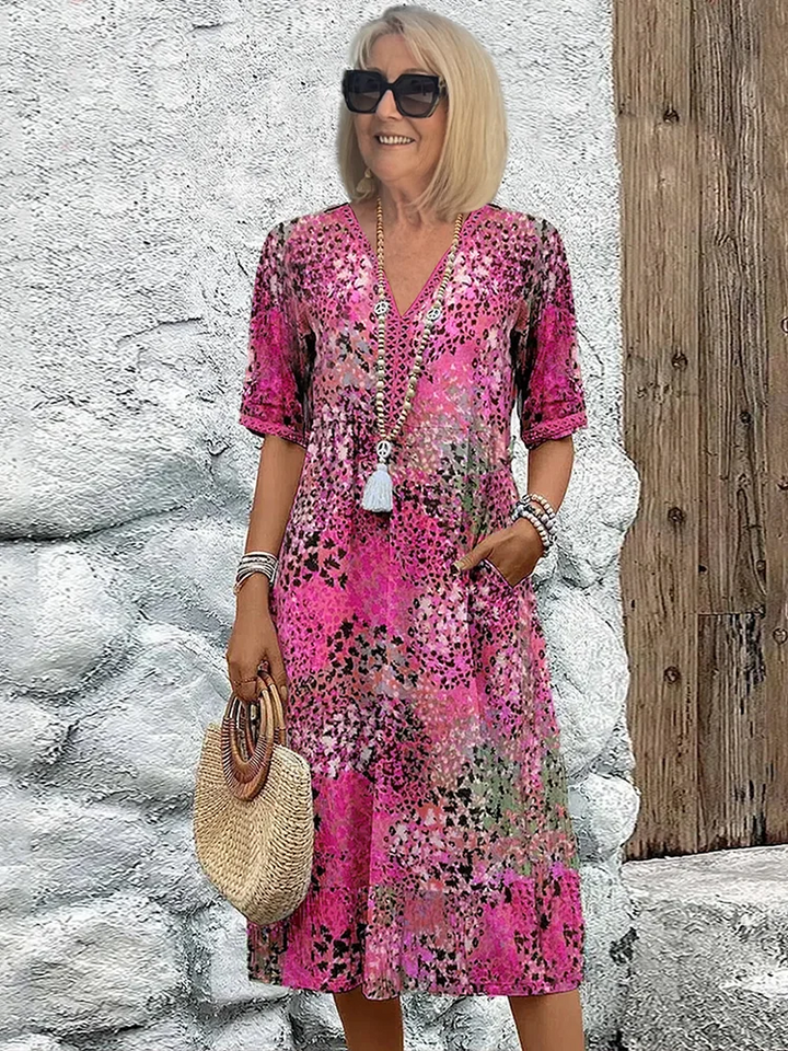 Tanya | Vestido colorido para cubrir el abdomen