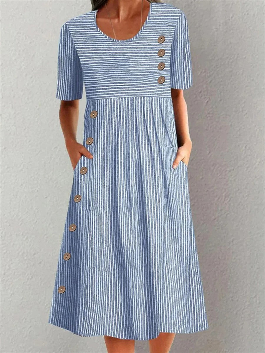 Sofia | Vestido de Verão Listrado
