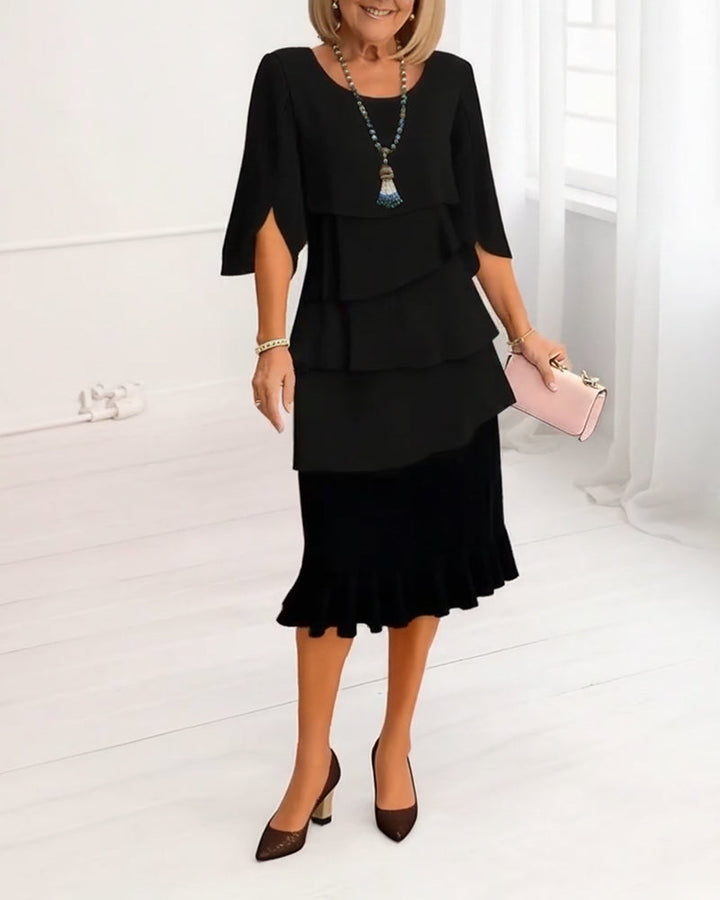 Melody | Refined Elegant Ruffle Dress