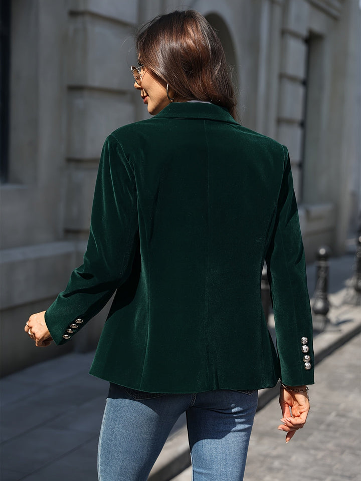Elena | Blazer de Terciopelo – Confianza, Comodidad y Clase Atemporal