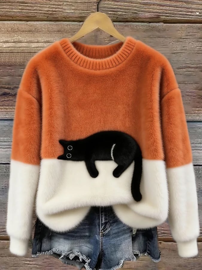 Luna | Suéter con Estampado de Gato
