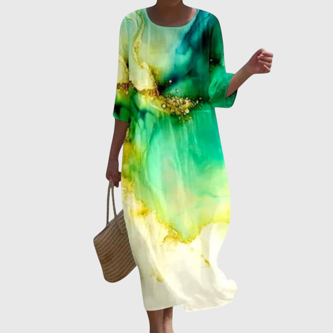 Hayley | Vestido largo floral con estilo