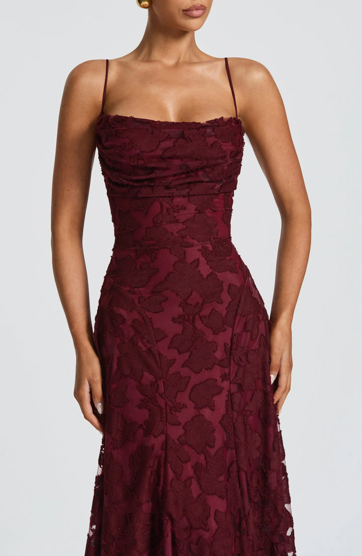 Aveline |Elegant Lace Corset Maxi Dress - Glamorous Evening Gown