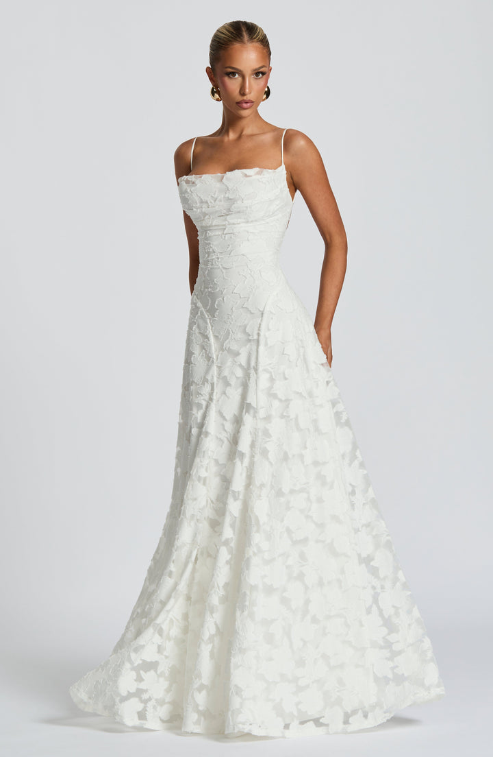 Aveline |Elegant Lace Corset Maxi Dress - Glamorous Evening Gown