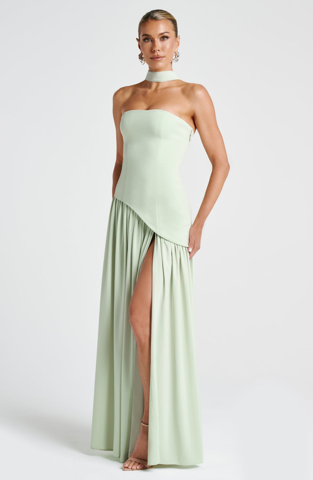 Vestido Maxi Chic de Lujo con Abertura