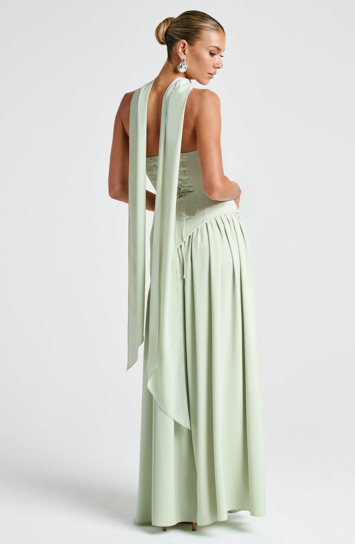 Vestido Maxi Chic de Lujo con Abertura