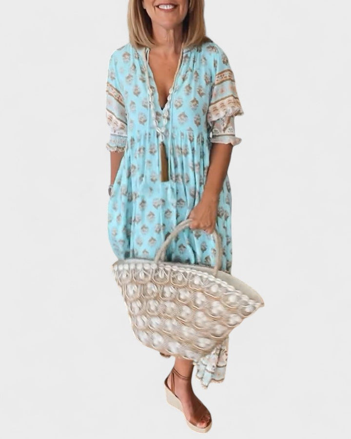 Lani | Vestido Boho com Botões