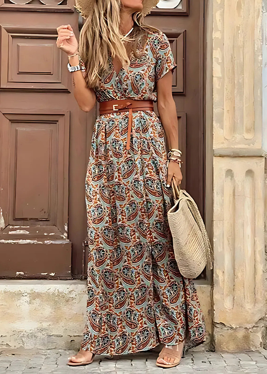 Vestido Longo Boêmio Fluido