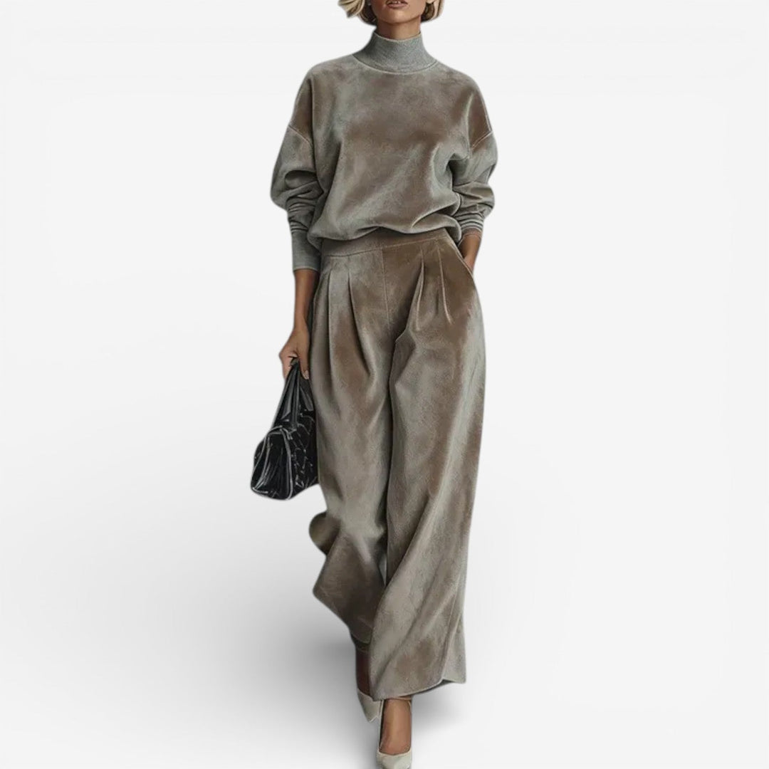 Evangeline Contemporary Set | Modern Relaxed Two Piece Set