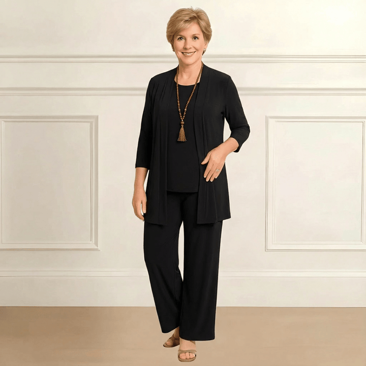 Rosy Cardigan, Top & Pants Set