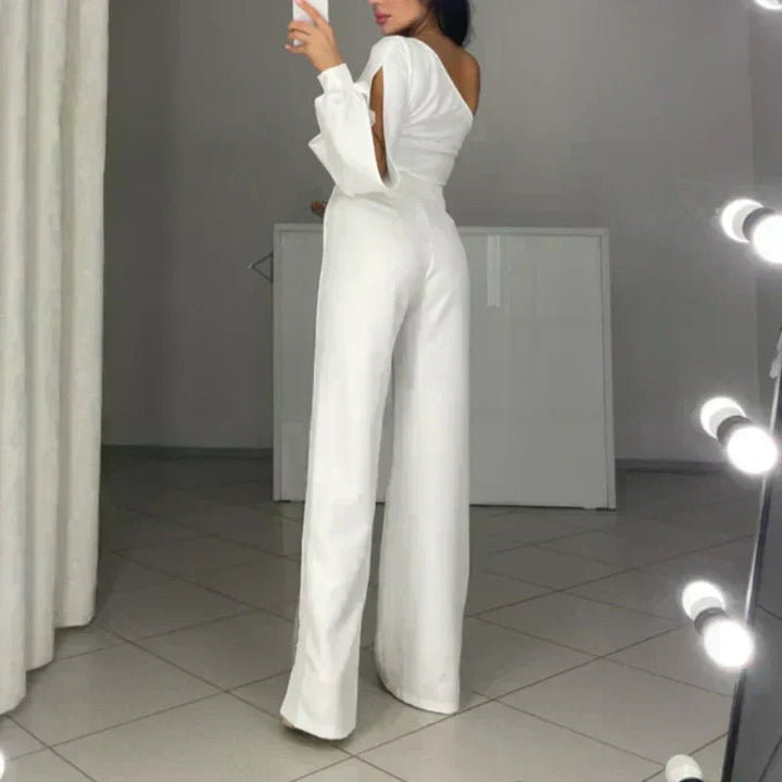 Ally One-Shoulder Flared Short Romper | Stylish Summer Romper
