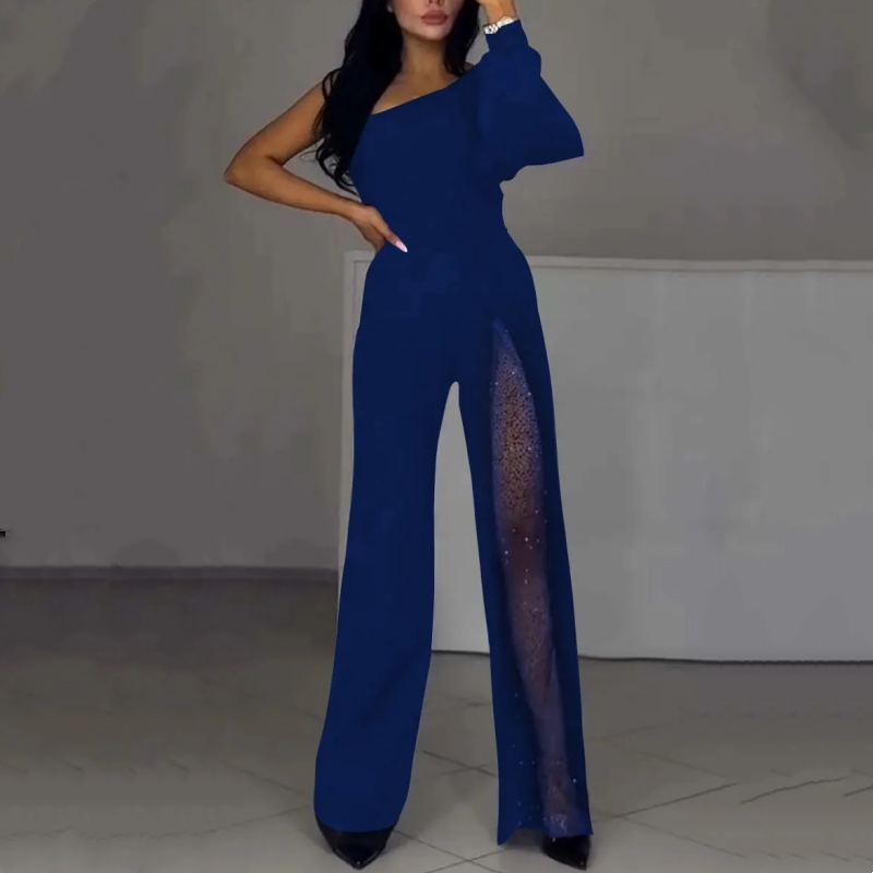 Ally One-Shoulder Flared Short Romper | Stylish Summer Romper