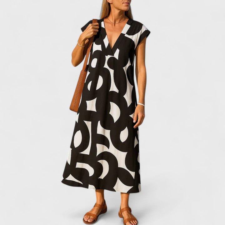 Valery | Vestido fluido com decote em V
