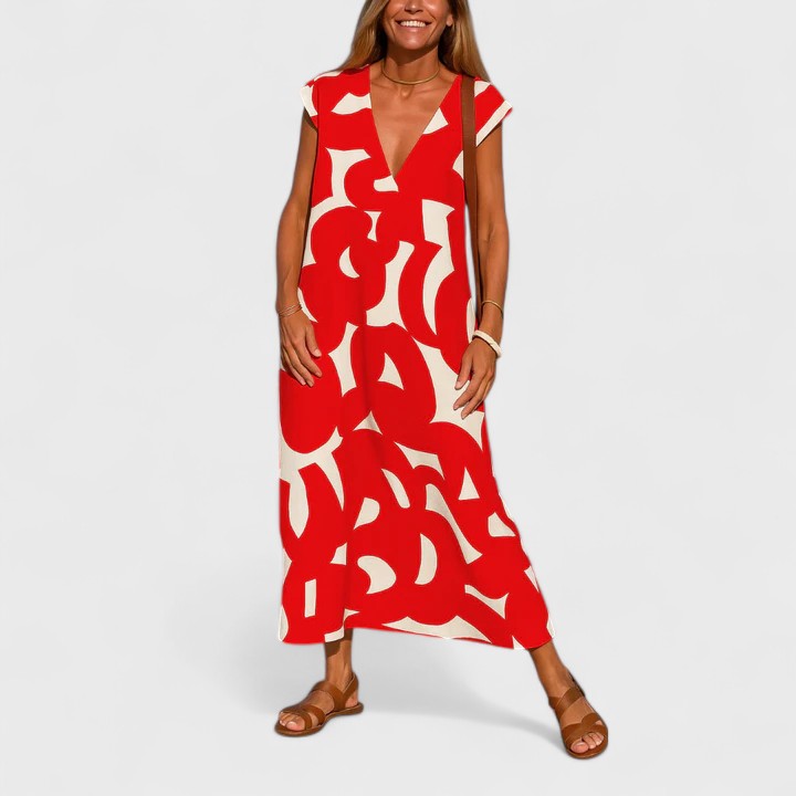Valery | Vestido fluido com decote em V