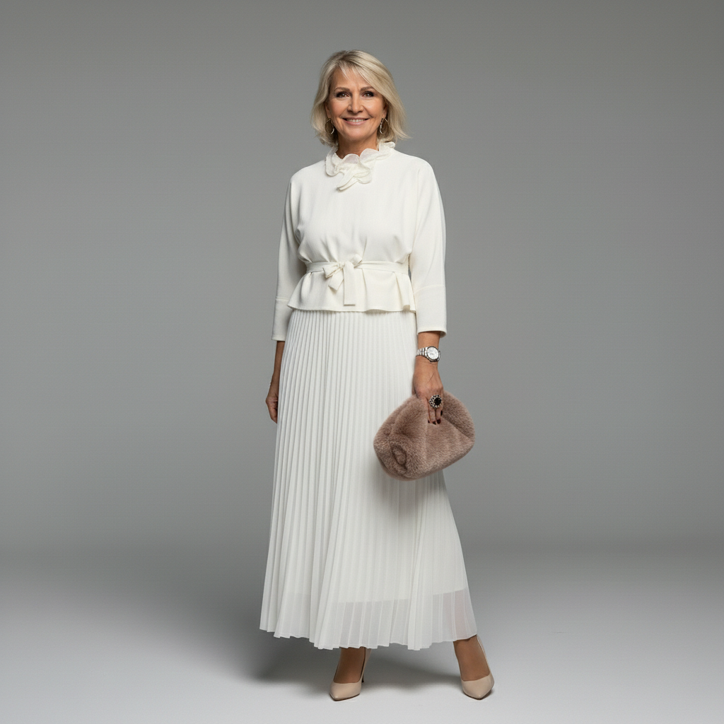 Emmie Elegant Two-Piece Set | Effortless Knit Layered Dress Set