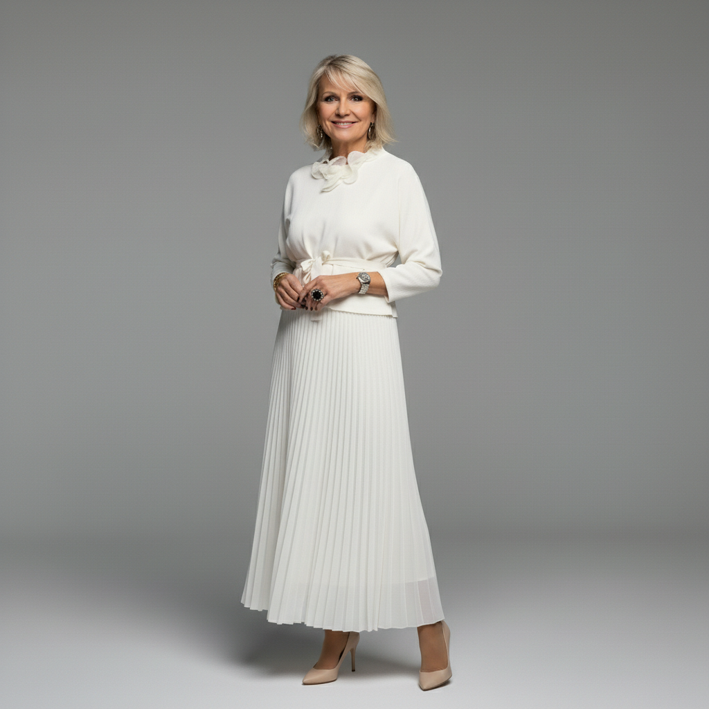 Emmie Elegant Two-Piece Set | Effortless Knit Layered Dress Set