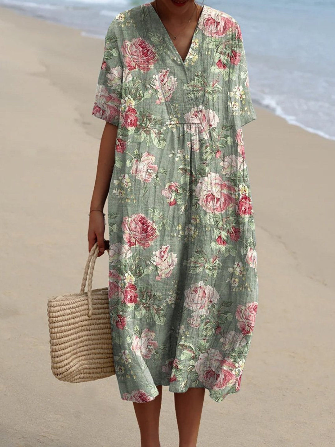 Lina - Vestido Vintage con Flores