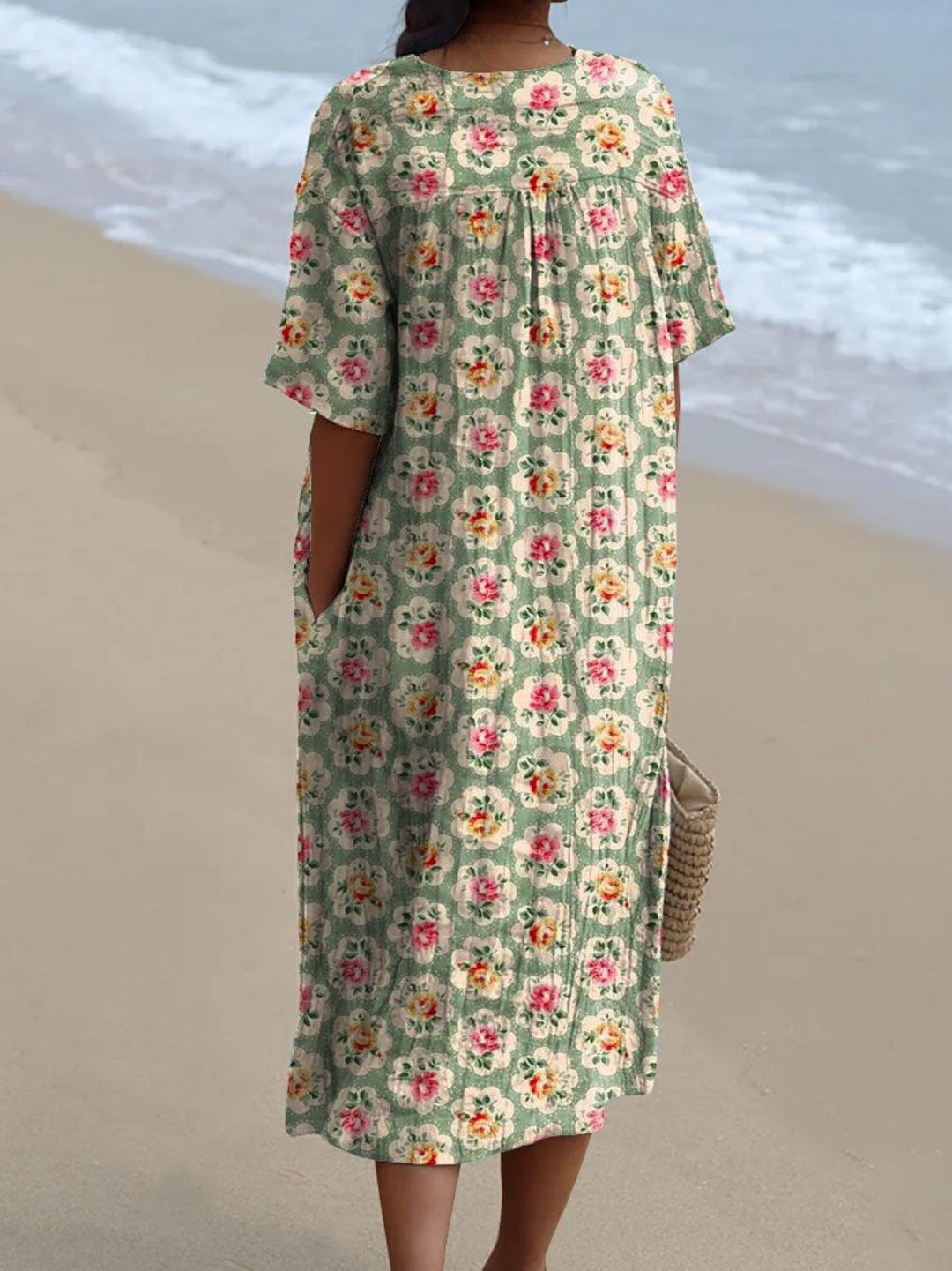 Femke - Vestido Vintage con Flores