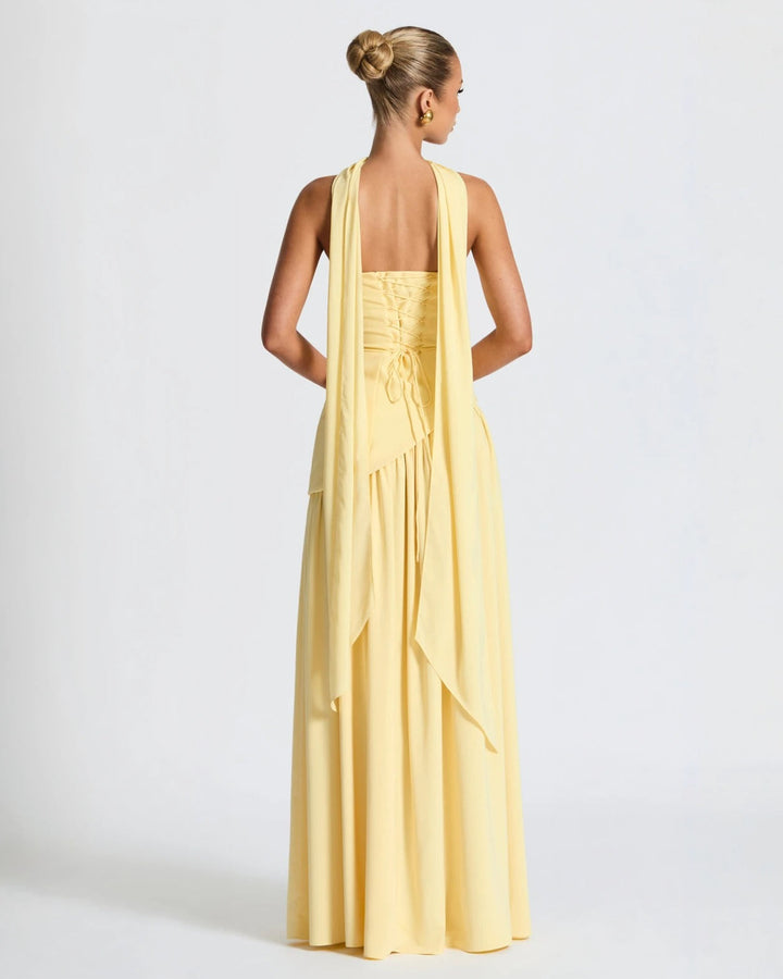 Vestido Maxi Chic de Lujo con Abertura